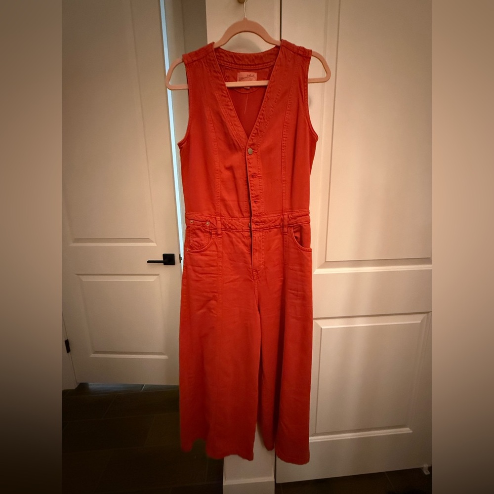 Universal Thread Red Cropped Jumpsuit - image 2